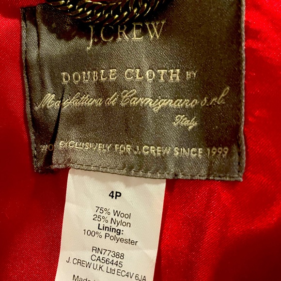 J Crew red wool jacket - Picture 2 of 3